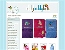 Tablet Screenshot of iddybiddyboo.com.au